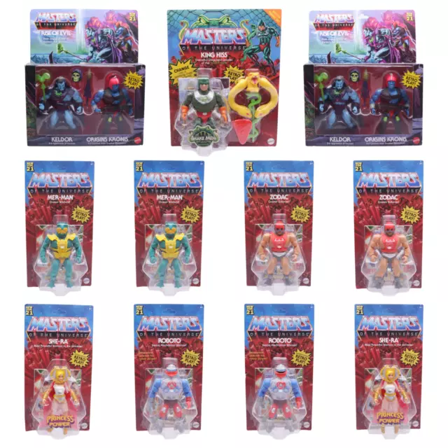 Masters of the Universe Origins Figuren Auswahl Evil Raise  US Karte  Motu
