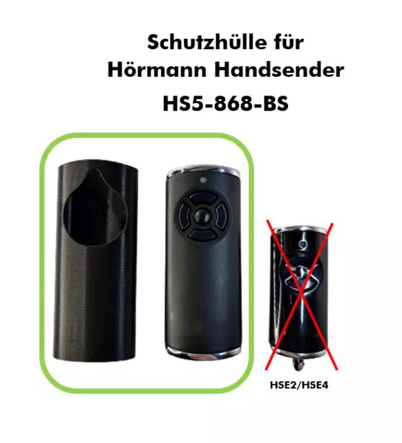 Housse de Protection Coque Boîtier Bumper Pour pour Hörmann Émetteur HS5-868-BS