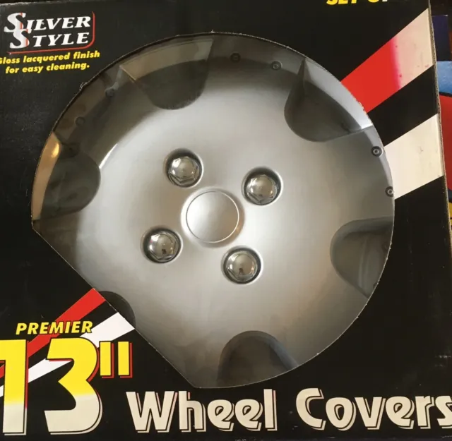 13" Wheel Trims / New Set Of 4 - Universal - Gloss Lacquer Finish  Easy Cleaning