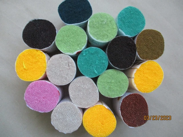 Hilo de alfombra de gancho de pestillo 17 PAQUETES DE COLORES MIXTOS HILO PREMIUM VENDEDOR DEL REINO UNIDO
