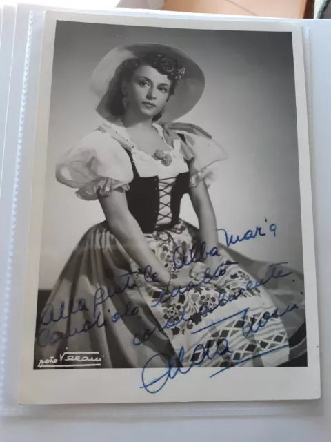 Alda Noni Soprano bellissima foto con autografo e dedica 