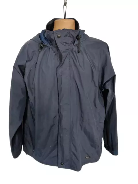 Mens Waterproof Rain Jacket Coat LONG Anorak Army Work Outdoor Fishing Mac  Coat.