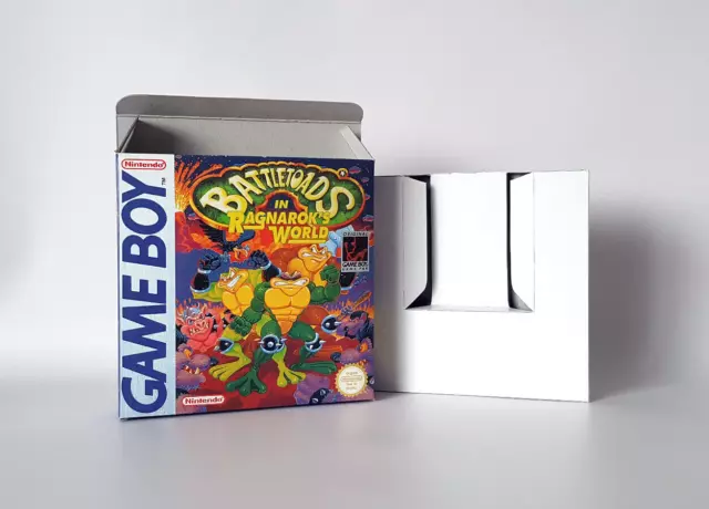 Battletoads in Ragnaroks World UKV PAL Gameboy Handmade Empty Box and Tray