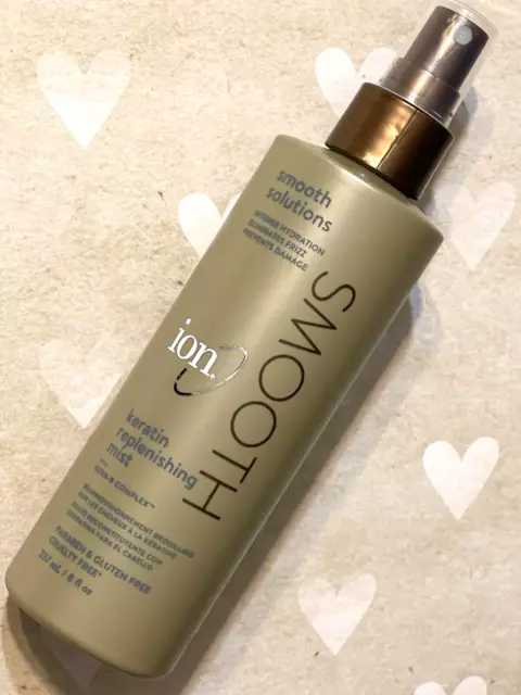 ion Smooth Solutions KERATIN REPLENISHING MIST Eliminates Frizz Strengthens Hair