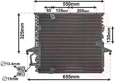 Condensatore Radiatore Aria Condizionata S/Essicatore Per Bmw E36 Mt/At 90-93