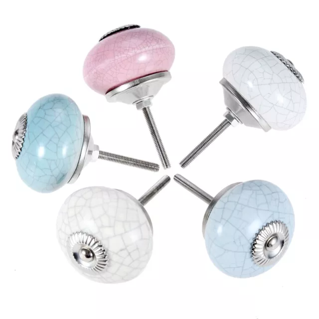 Boutons fissurés en céramique armoire tiroir commode armoire traction et poignées matériel domestique 2