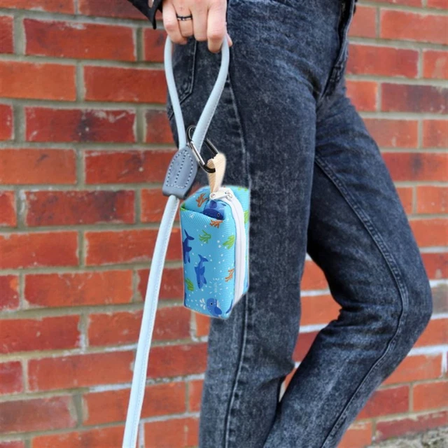 Pet Dispenser Waste Dog Poo Puppy Pick-Up Bags Travel Poop Bag Holder Hook Pouch