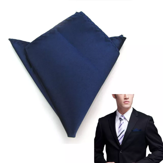 Men's Pocket Square Wedding Party formal Suit Pocket Handkerchief Satin Square