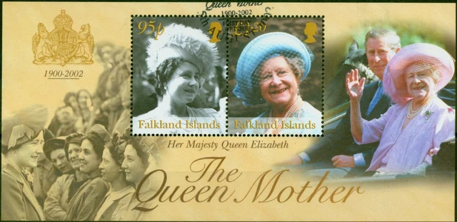 Falkland Islands 2002 Queen Mother Mini Blatt SGMS936 V. f. U