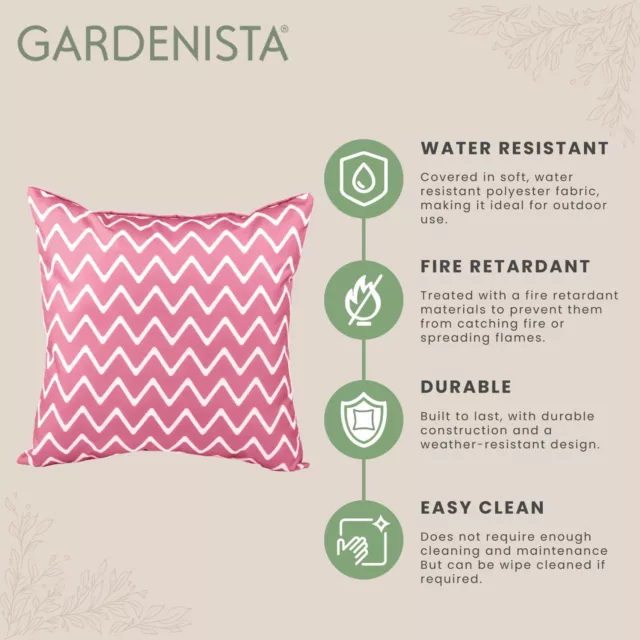 Gardenista Outdoor Patterned Scatter Cushion Decorative Garden Furniture Pillow 3