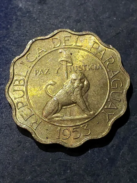 1953 Paraguay 50 Centimos Coin ***1 Year Type Coin***