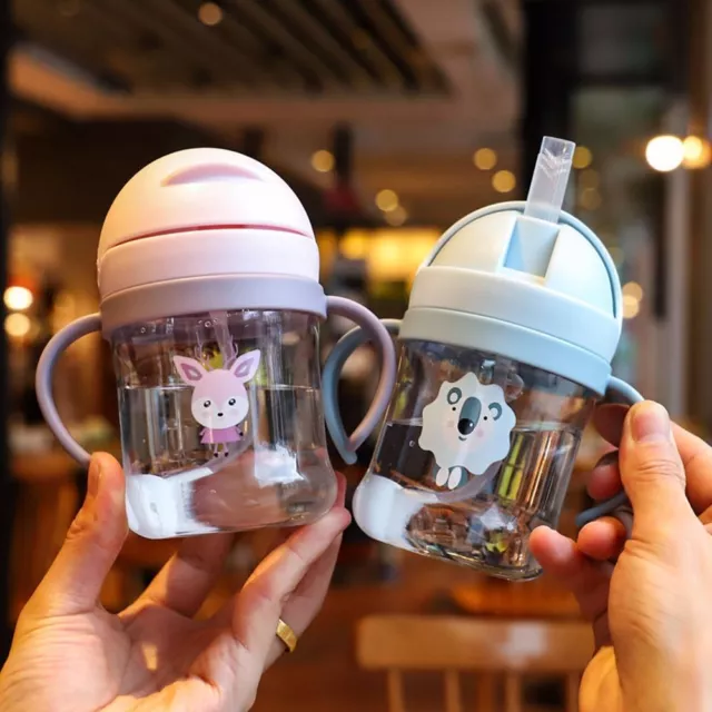 250ML Cartoon Sippy Cups for Toddler and Kids Child Learning Cup Water  Bottle