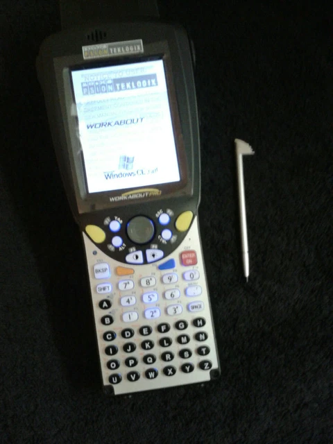 PSION TEKLOGIX WORKABOUT Pro, Laser Scanner, Docking Station and PSU ...