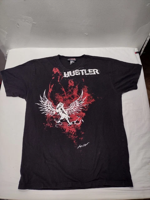 Vintage Hustler Magazine T-Shirt Men's Adult Medium Black
