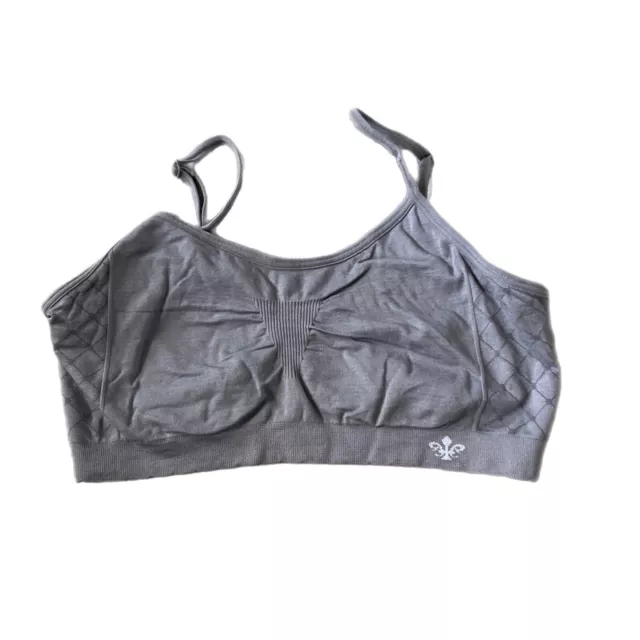 Lily of France grey sports bra size small/medium