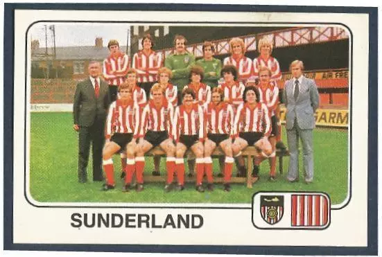 Panini Football 79 #420-Sunderland Team Photo