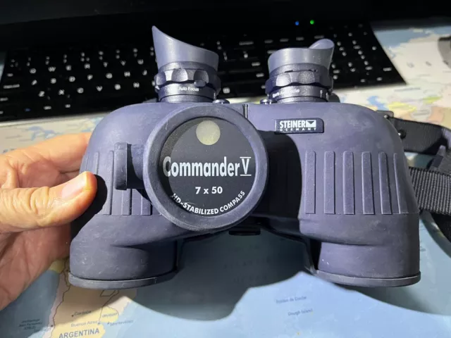 Steiner Commander 7x50 Binoculars HD Stabiliser Compass, Marine Waterproof