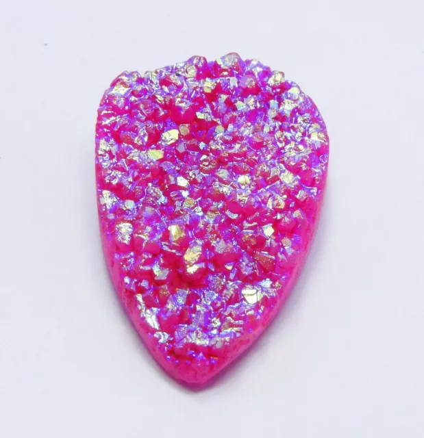 56.10 Ct Amazing Crystal Flame Aura Titanium Druzy Gemstone Gift For Her Dr-145