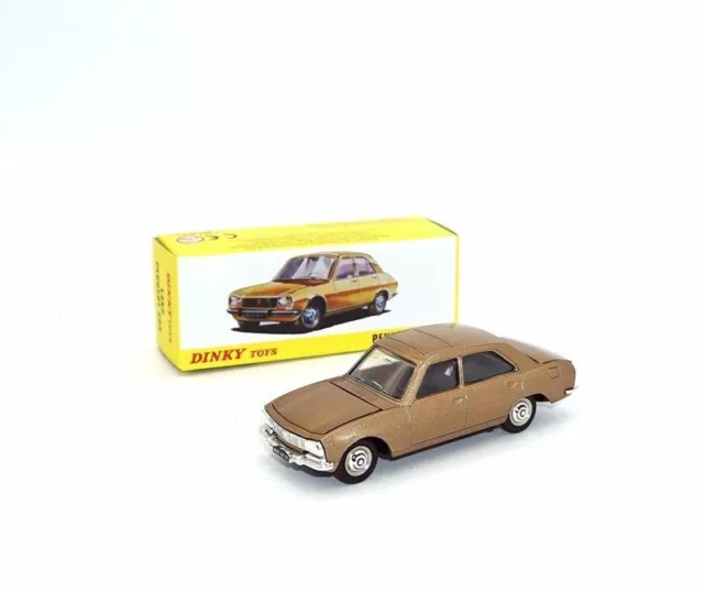 Dinky Toys 1452 - PEUGEOT 504 berline Bronze 1:43 - Atlas