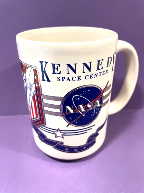 Kennedy Space Center Large Coffee Mug Shuttle NASA Apollo 4 1/2"