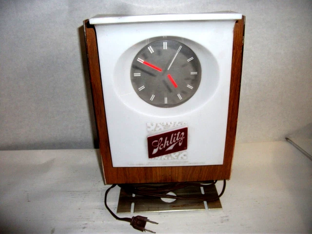 Schlitz Beer Vintage Floating Hands Clock