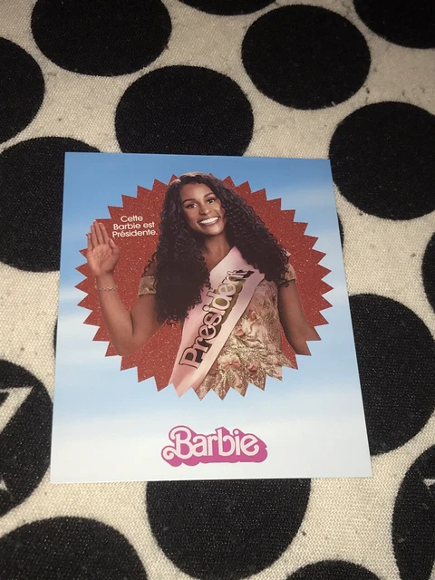 Carte Postale Rare Barbie 2023 - Issa Rae (Barbie Présidente)