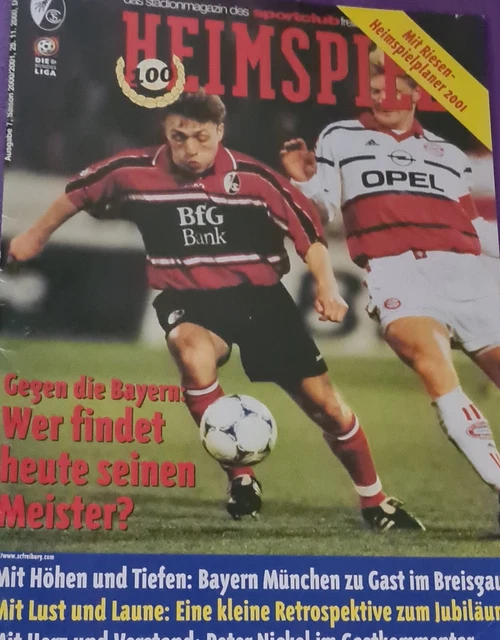 2000/01 1.BUNDESLIGA SC Freiburg FC Bayern Münhen EUR 2,99 PicClick DE