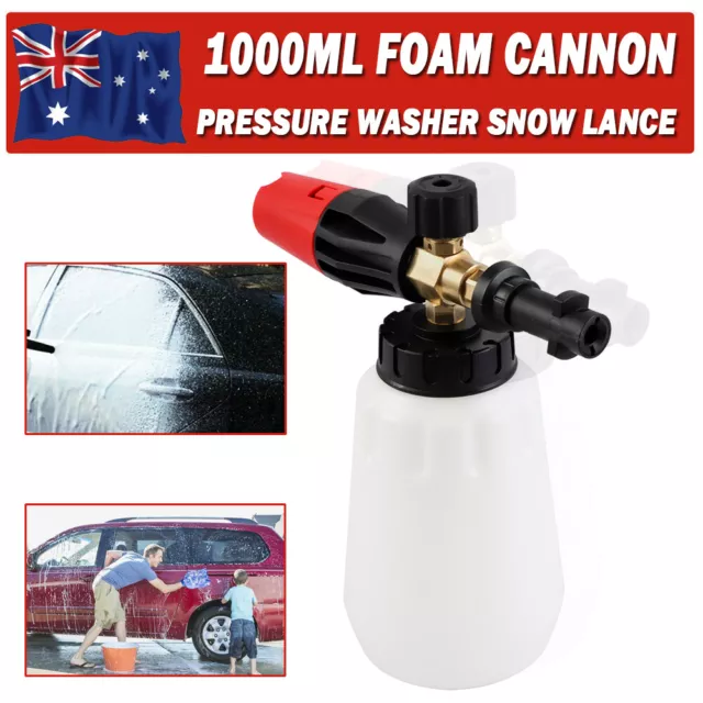 1000ml Snow Foam Lance Cannon Gun Pressure Car Washer Bottle Sprayer for Karcher