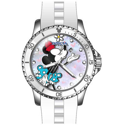 Invicta Women's 40mm Disney Limited Edition Minnie Mouse White MOP Dial Watch