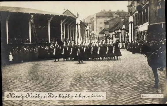 Foto Ak Budapest, Kaiser Karl I. von Österreich Ungarn, Zita von... - 10690419