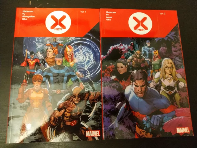 X-Men by Jonathan Hickman vol 1 & 2 TPB NM- Leinl Francis Yu Dawn of X