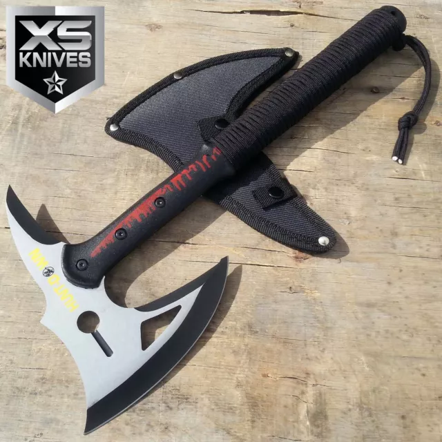 16" HUNT-DOWN Survival CAMPING Tomahawk THROWING Axe Battle Hatchet HUNTING