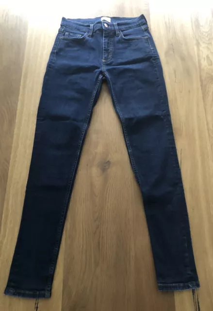 French Connection Dark Blue Indigo Skinny Jeans Size 10