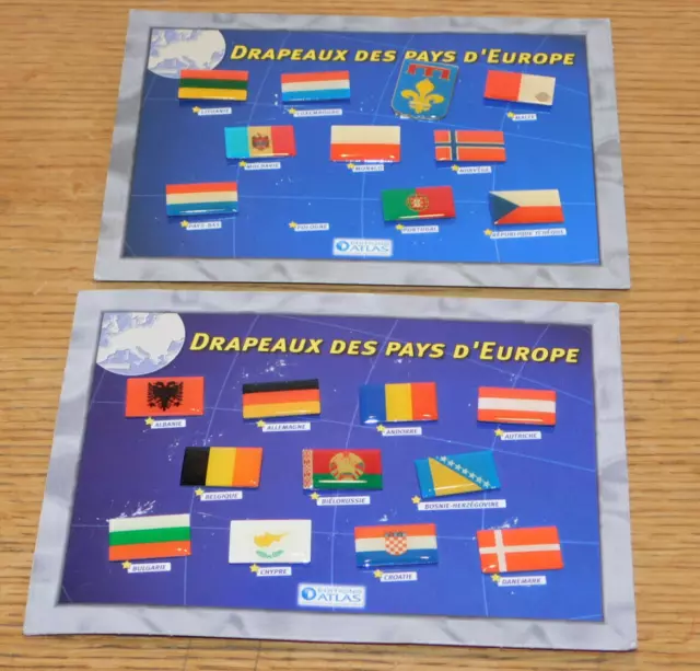 lot PINS pin's drapeaux des pays d'europe EDITIONS ATLAS