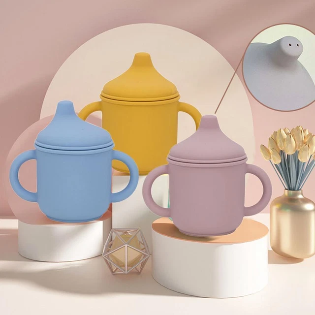 Tazas de alimentación para bebés utensilios de bebida portátiles taza para sorber contenedor de alimentos taza para bocadillos_ M1O9