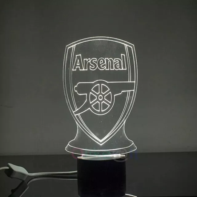 Arsenal Soccer  FC  Football 3D LED Night Light Bluetooth Music Lamp Home Decor