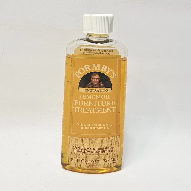 Formby’s Penetrating Lemon Oil Wood Furniture Treatment 8oz Discontinued 95%Full