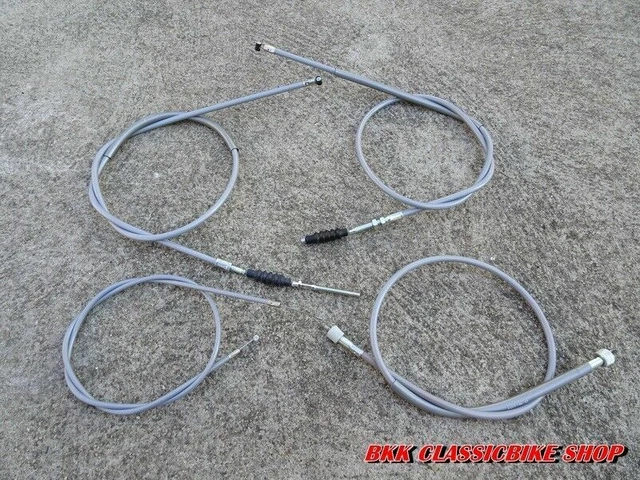 thumbnail image 2 of Complete Cable Set For Honda CB100 K0-K3 & CB125S S110 - Throttle, Clutch, Speedo, Brake 2 of 4