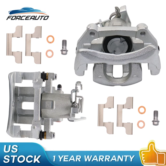 2X Rear Brake Calipers w/ Bracket Kits For 05-14 Ford Mustang 3.7L 4.0L 4.6L New