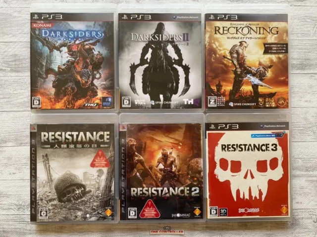 SONY PS3 PS3 Darksiders 1  2 & Reckoning & Resistance 1 2 3 set from Japan