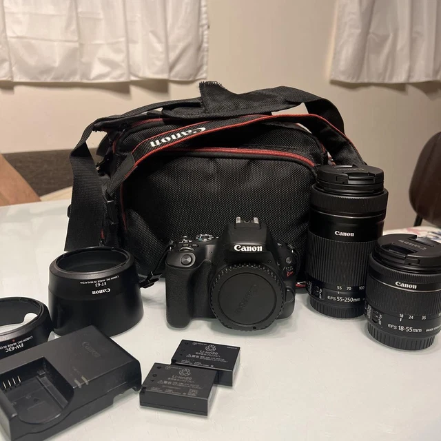 CANON EOS KISS X9 DSLR Camera with 2 Lenses 18-55mm & 55