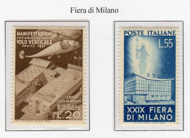 ITALIA REPUBBLICA - 1951 - 29a Fiera di Milano - 2 Valori -  MNH **