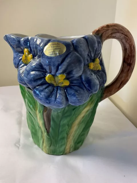 CERAMICHE Di BASSANO Made In Italy  IRIS Pitcher