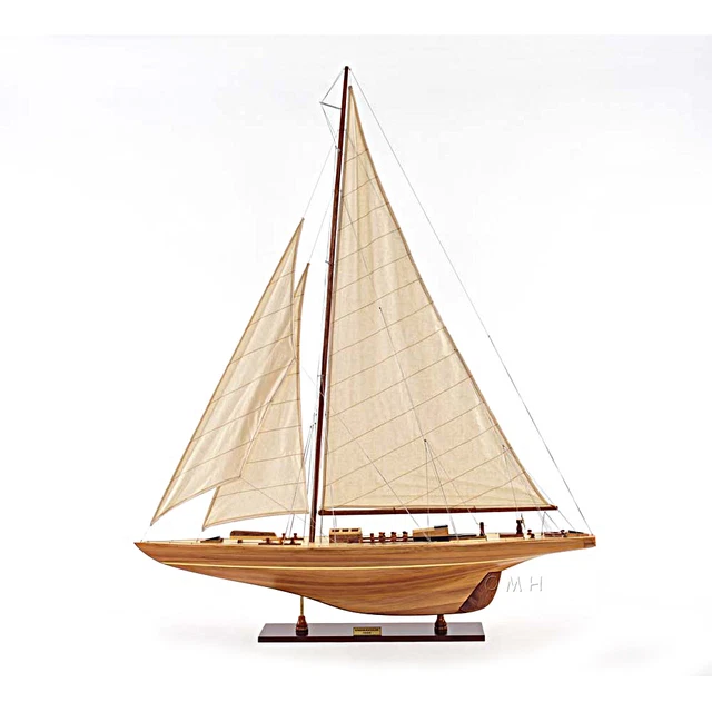 America's Cup Endeavour 1934 Yacht Wood Model 40" Sailboat J Boat New
