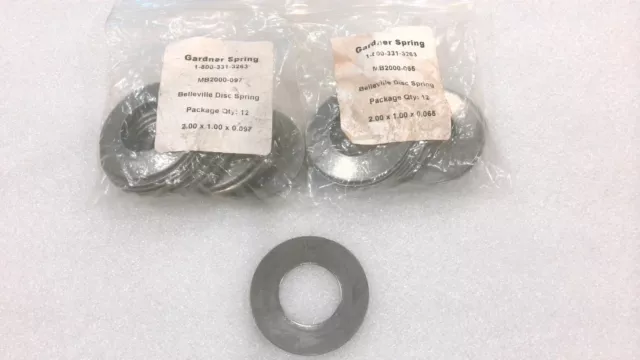 Gardner Denver Mb2000-097 Belleville Disc Spring 2" X 1" X 0.097" (Lot Of 23)