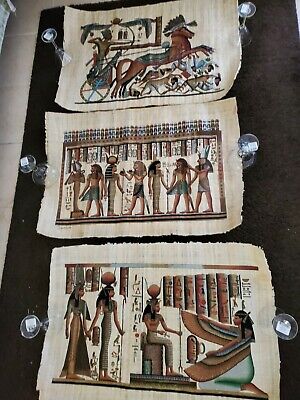 Hand-painted Ancient Egyptian Papyrus Painting 35x24