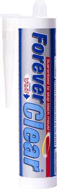6x Everbuild Forever CLEAR Superior Sigillante Silicone Antimuffa Garanzia 10 Anni