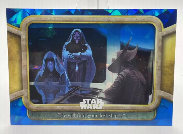 2024 Star Wars Topps Chrome Sapphire Edition "He will find your lost ship.." #29