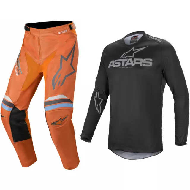 Alpinestars Coureur Motocross MX Kit Braap Pantalon / Liquide Noir Gris Jersey