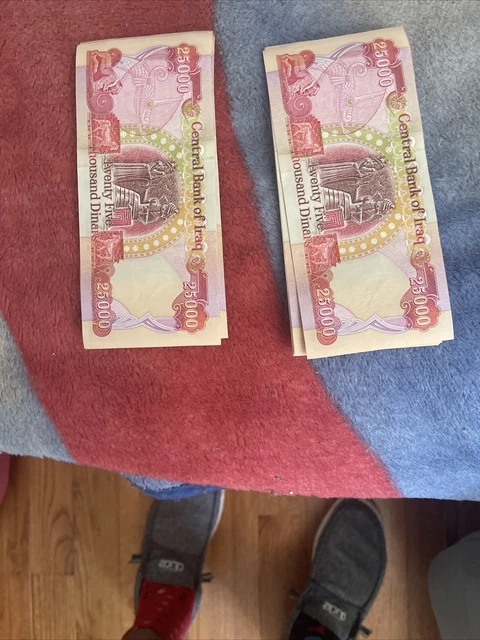 1/2 MILLION Iraqi Dinar - 20x 25000 NEW IQD - 25K UNCirculated 2020 Iraq Money